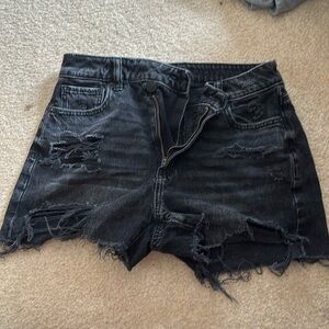 american eagle black shorts never worn